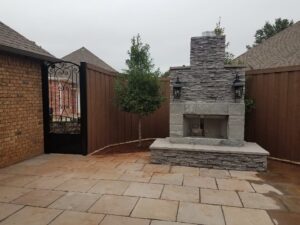 Fence Gate With Fireplace